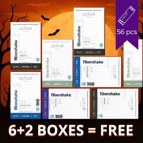 activé FiberShake Family or Bulk Bundle I Halloween Sale: 6 Boxes + 2 Boxes = FREE (56 Servings)