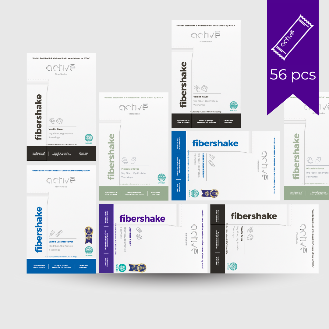 activé FiberShake Family or Bulk Bundle – 6 Boxes + 2 Boxes = FREE (56 Servings)